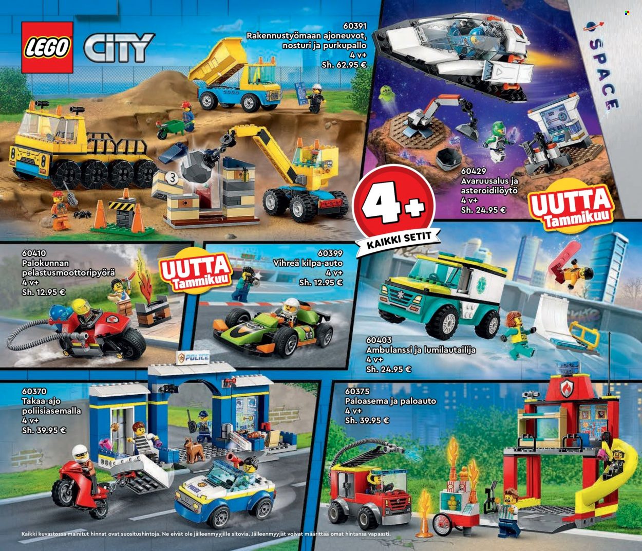 thumbnail - Tokmanni tarjoukset  - Tarjoustuotteet - LEGO, LEGO City. Sivu 20.