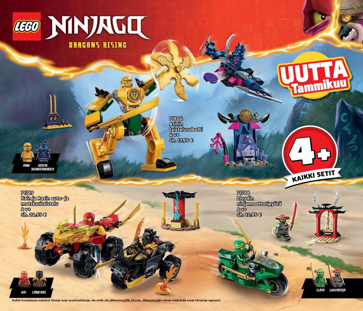 thumbnail - Tokmanni tarjoukset  - Tarjoustuotteet - LEGO, LEGO Ninjago. Sivu 22.