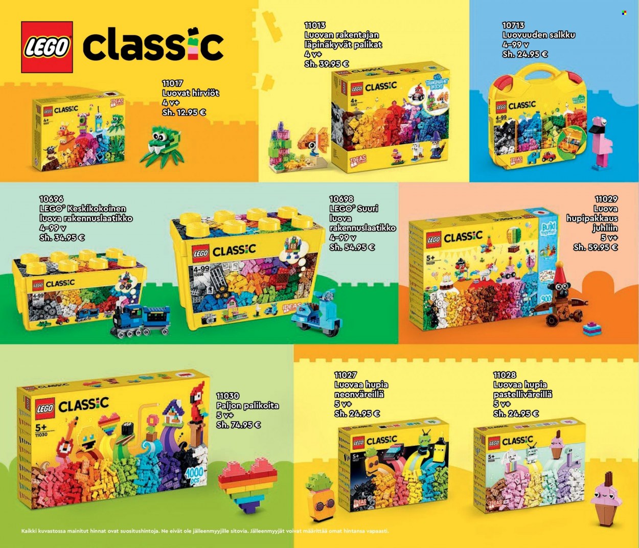 Tokmanni tarjoukset  - Tarjoustuotteet - LEGO, LEGO Classic. Sivu 26.