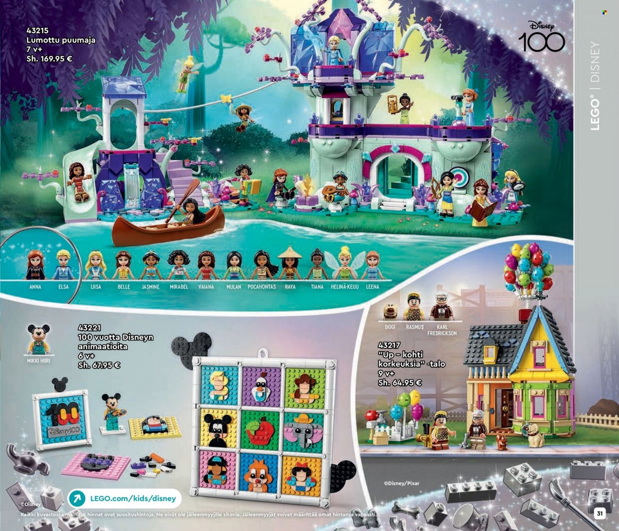 Tokmanni tarjoukset  - Tarjoustuotteet - LEGO, Disney. Sivu 31.