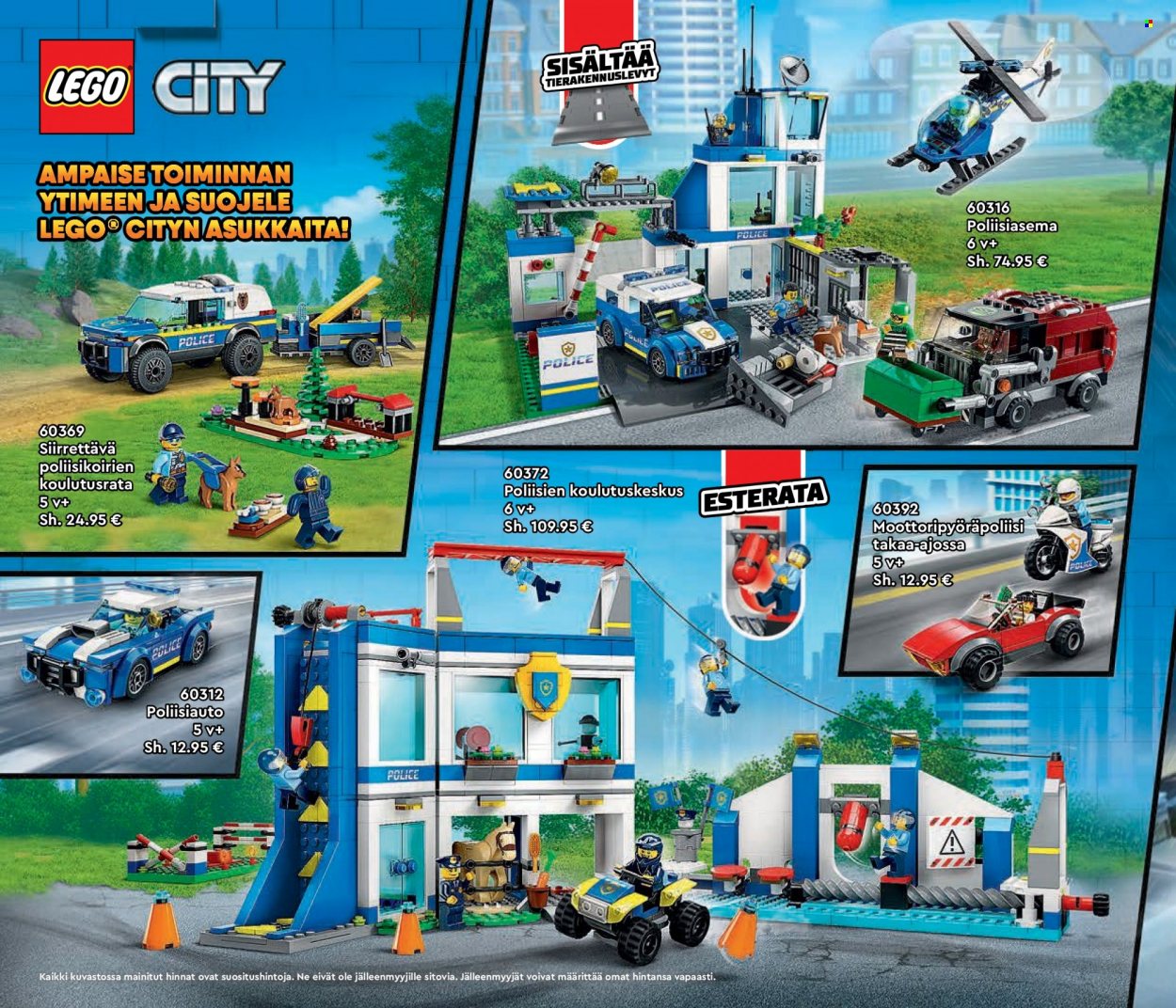 Tokmanni tarjoukset  - Tarjoustuotteet - LEGO, LEGO City. Sivu 56.