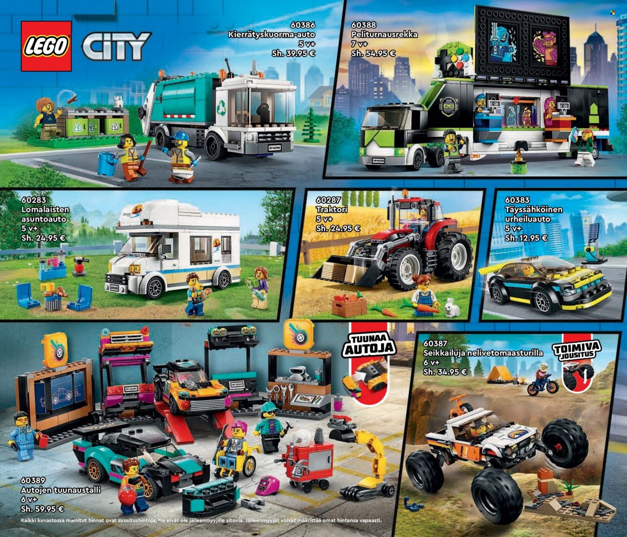 thumbnail - Tokmanni tarjoukset  - Tarjoustuotteet - LEGO, LEGO City, traktori. Sivu 58.