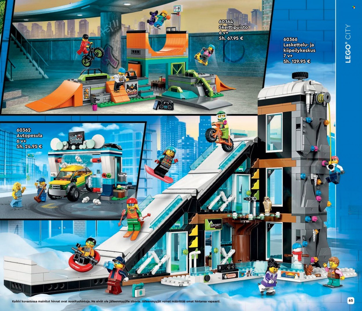 thumbnail - Tokmanni tarjoukset  - Tarjoustuotteet - LEGO, laskettelu. Sivu 65.