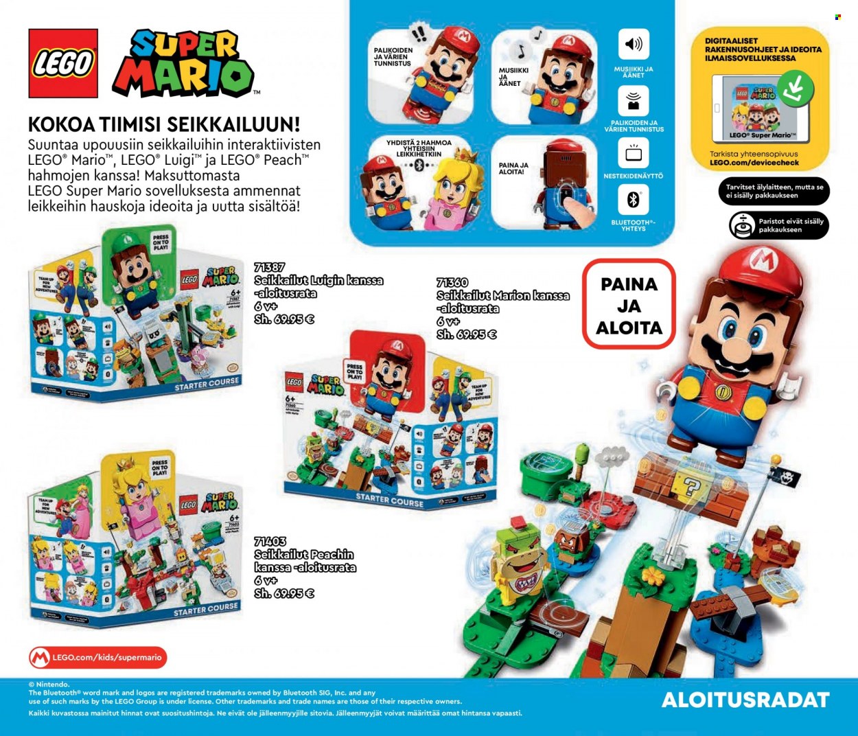 Tokmanni tarjoukset  - Tarjoustuotteet - Super Mario, LEGO. Sivu 82.