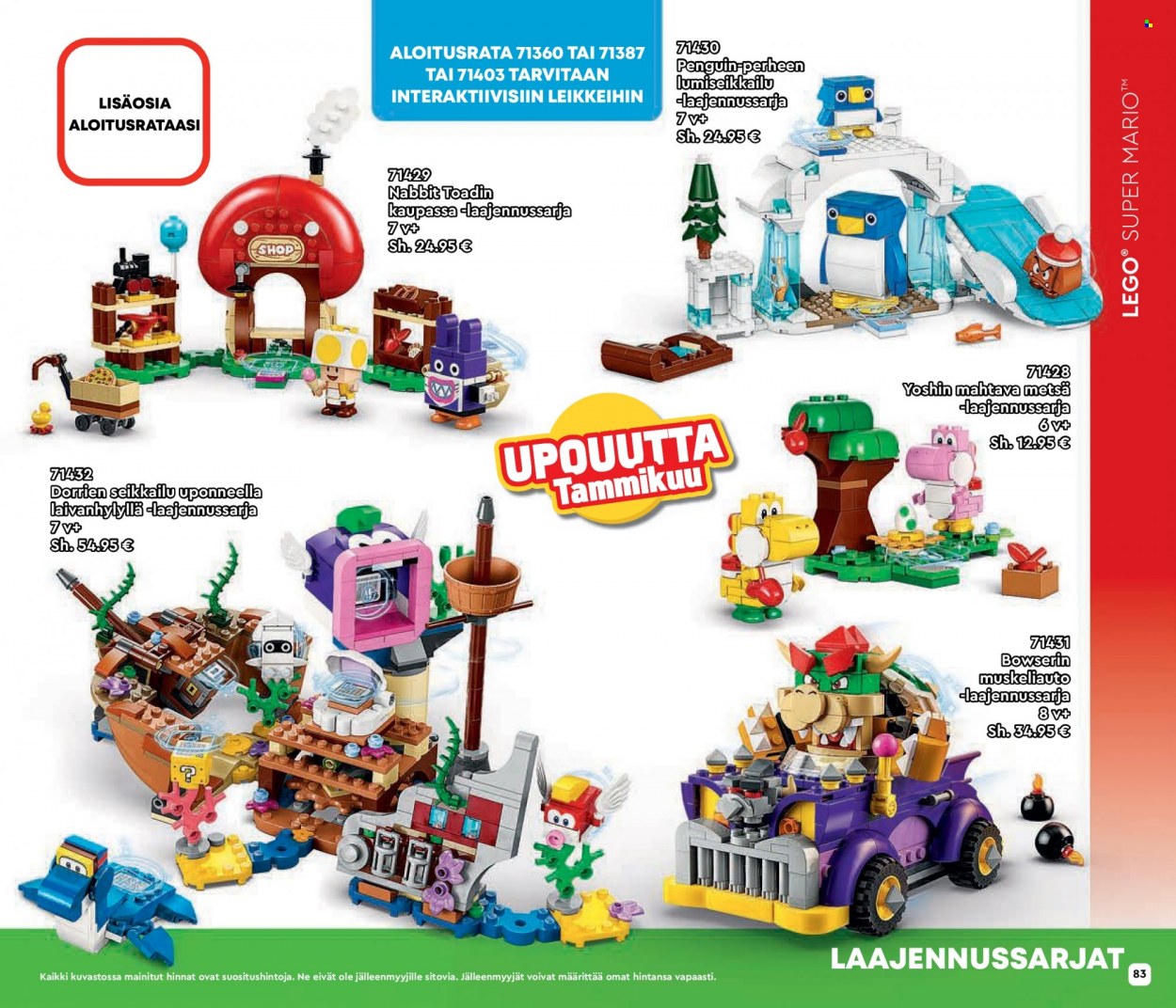 thumbnail - Tokmanni tarjoukset  - Tarjoustuotteet - LEGO. Sivu 83.