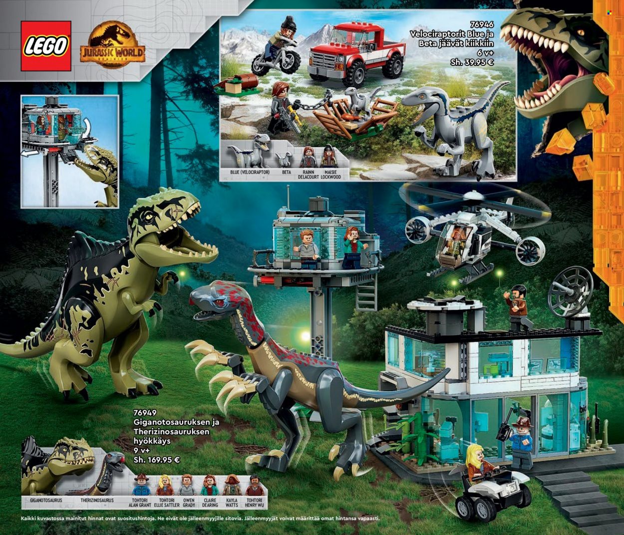 Tokmanni tarjoukset  - Tarjoustuotteet - Jurassic World, LEGO, LEGO Jurassic World. Sivu 92.