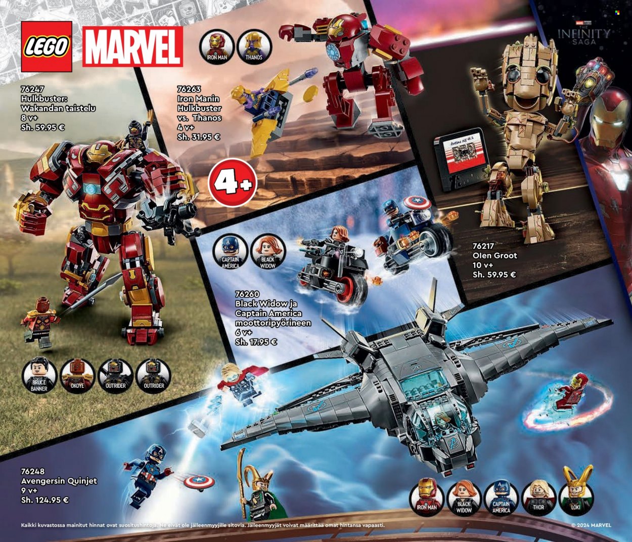 thumbnail - Tokmanni tarjoukset  - Tarjoustuotteet - Marvel, LEGO. Sivu 106.