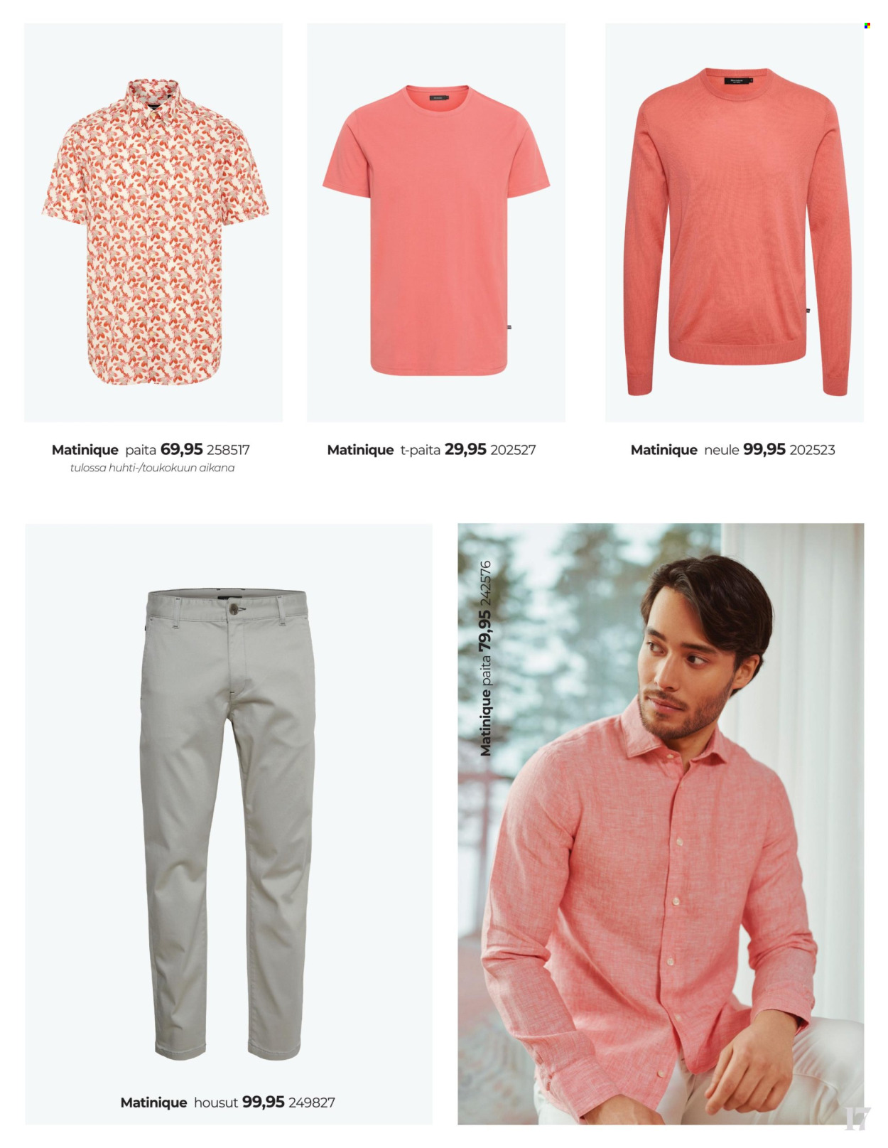 thumbnail - Carlson tarjoukset  - Tarjoustuotteet - housut, t-paita, neule. Sivu 17.