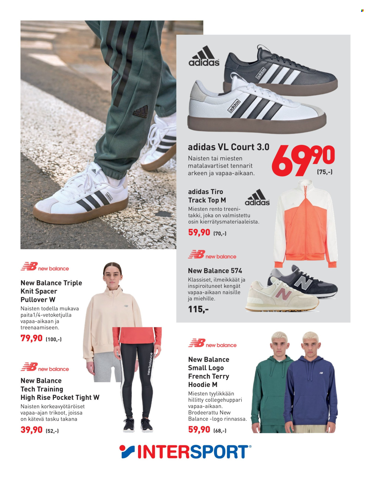 thumbnail - Intersport tarjoukset  - 19.04.2024 - 05.05.2024 - Tarjoustuotteet - Adidas, New Balance, takki, paita, trikoot, huppari, kengät. Sivu 12.