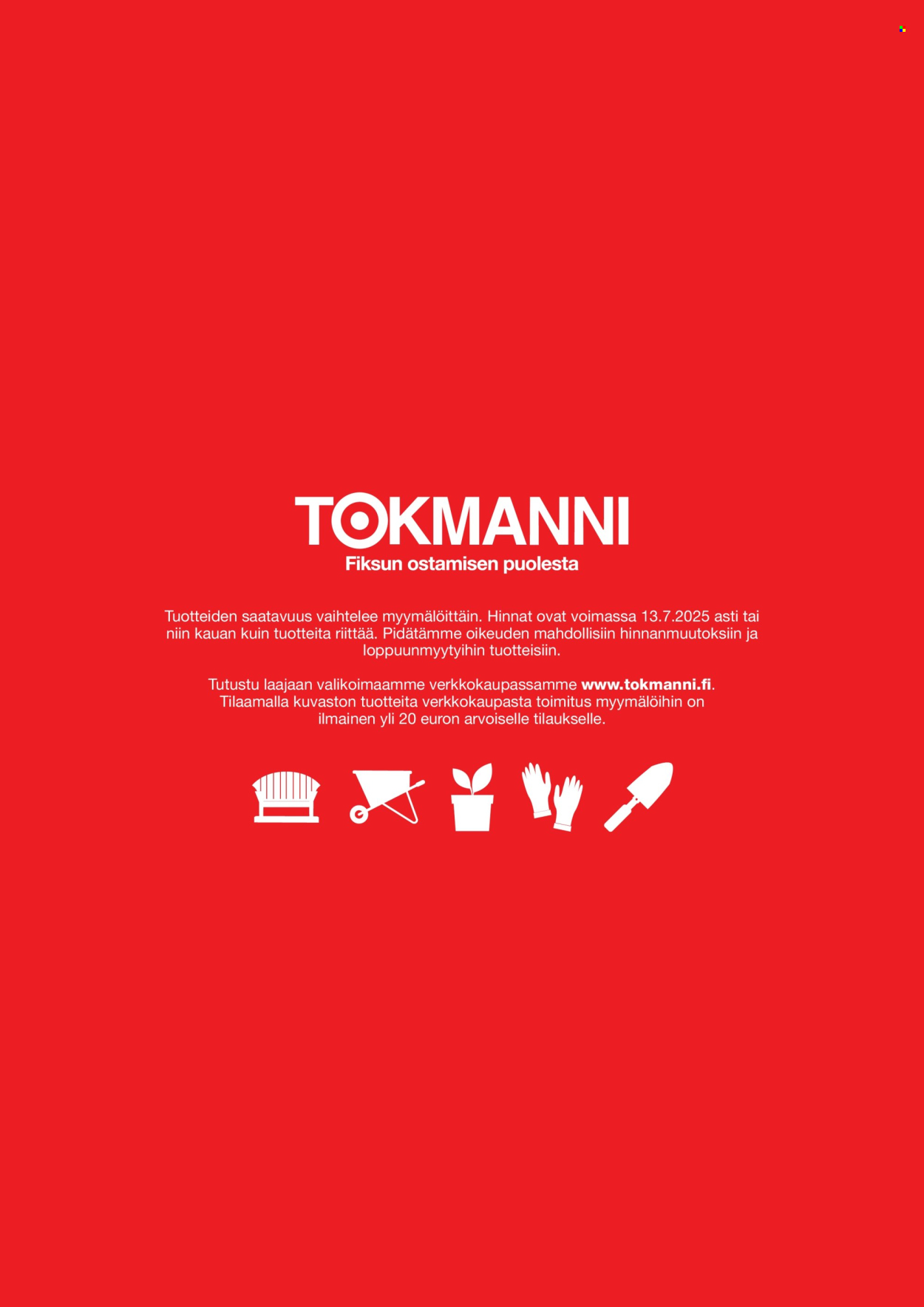 Tokmanni tarjoukset - 07.04.2025 - 13.07.2025. Sivu 1
