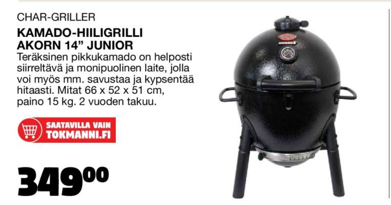 Kamado-hiiligrilli Akorn 14” Junior