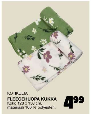 KOTIKULTA FLEECEHUOPA KUKKA