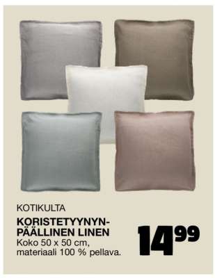 KOTIKULTA KORISTETYYNYNPÄÄLLINEN LINEN