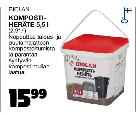 BIOLAN KOMPOSTIHERÄTE 5,5 l