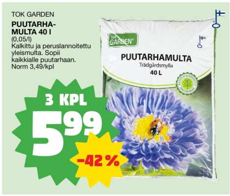 TOK GARDEN PUUTARHAMULTA 40 l