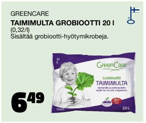 Greencare Taimimulta Grobiootti 20 l