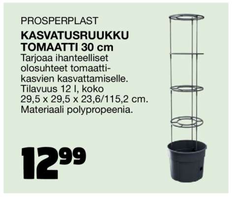 PROSPERPLAST KASVATUSRUUKKU TOMAATTI 30 cm