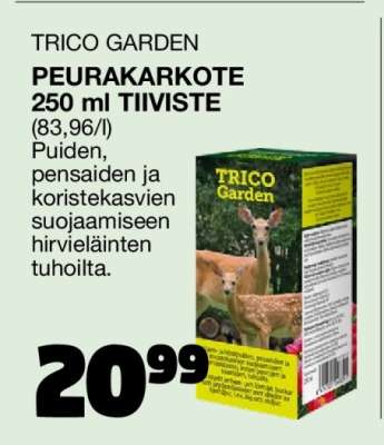 TRICO GARDEN PEURAKARKOTE 250 ml TIIVISTE