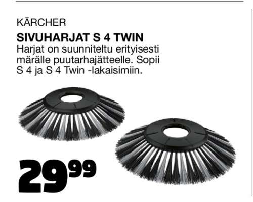 KÄRCHER SIVUHARJAT S 4 TWIN