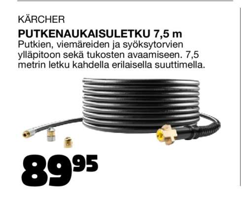 KÄRCHER PUTKENAUKAISULETKU 7,5 m