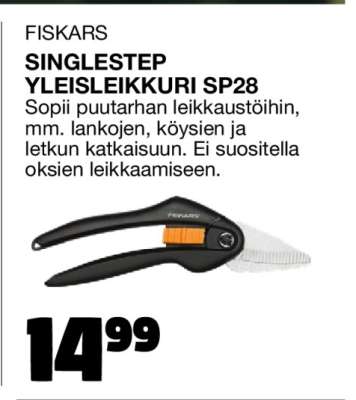 FISKARS SINGLESTEP YLEISLEIKKURI SP28