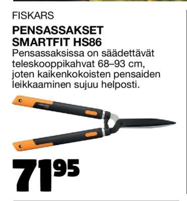 FISKARS PENSASSAKSET SMARTFIT HS86