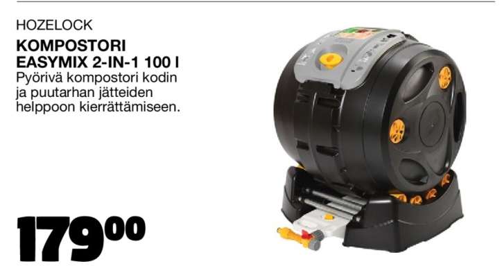 HOZELOCK KOMPOSTORI EASYMIX 2-IN-1 100 l