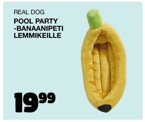 Real Dog Pool Party - Banaani Peti Lemmikeille