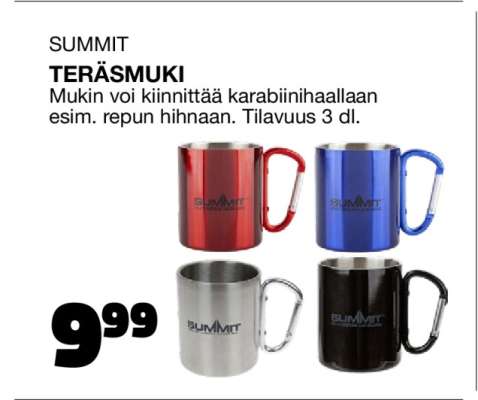 SUMMIT TERÄSMUKI