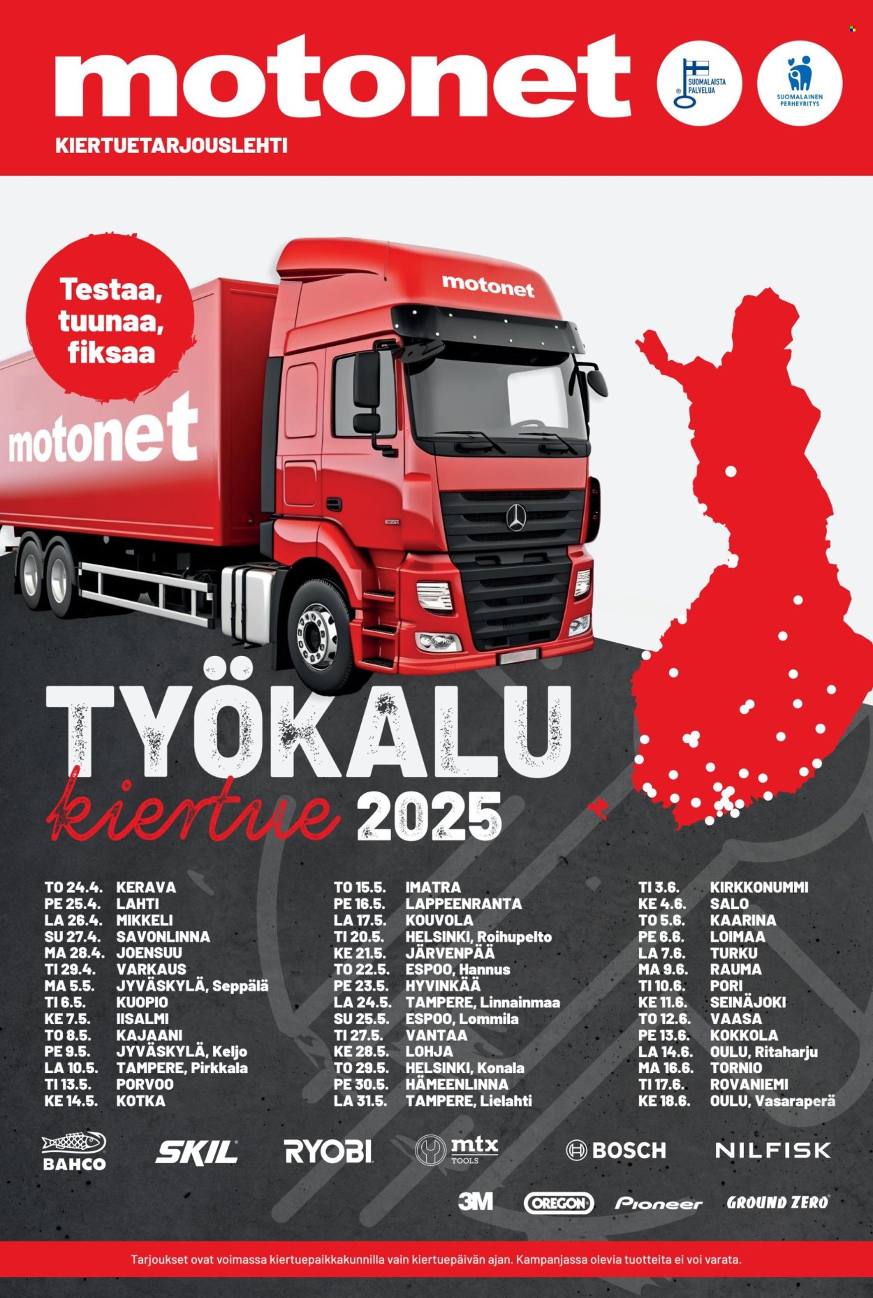 Motonet tarjoukset - 24.04.2025 - 18.06.2025. Sivu 1