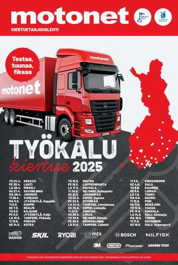 Motonet tarjoukset  - 24.04.2025 - 18.06.2025.