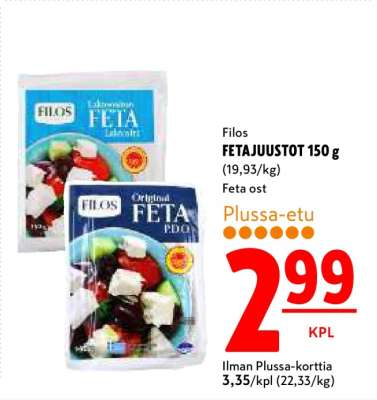 Filos FETAJUUSTOT 150 g