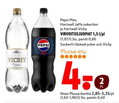 VIRVOITUSJUOMAT 1,5 l/pl