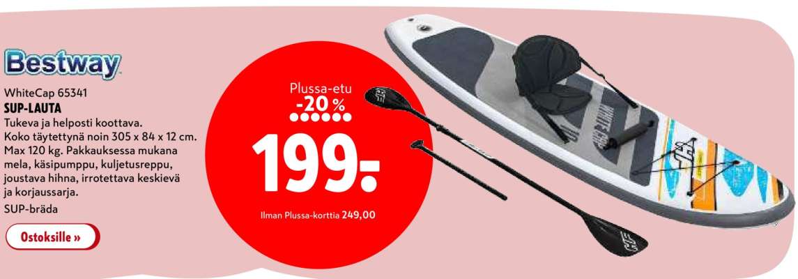 Bestway WhiteCap 65341 SUP-LAUTA