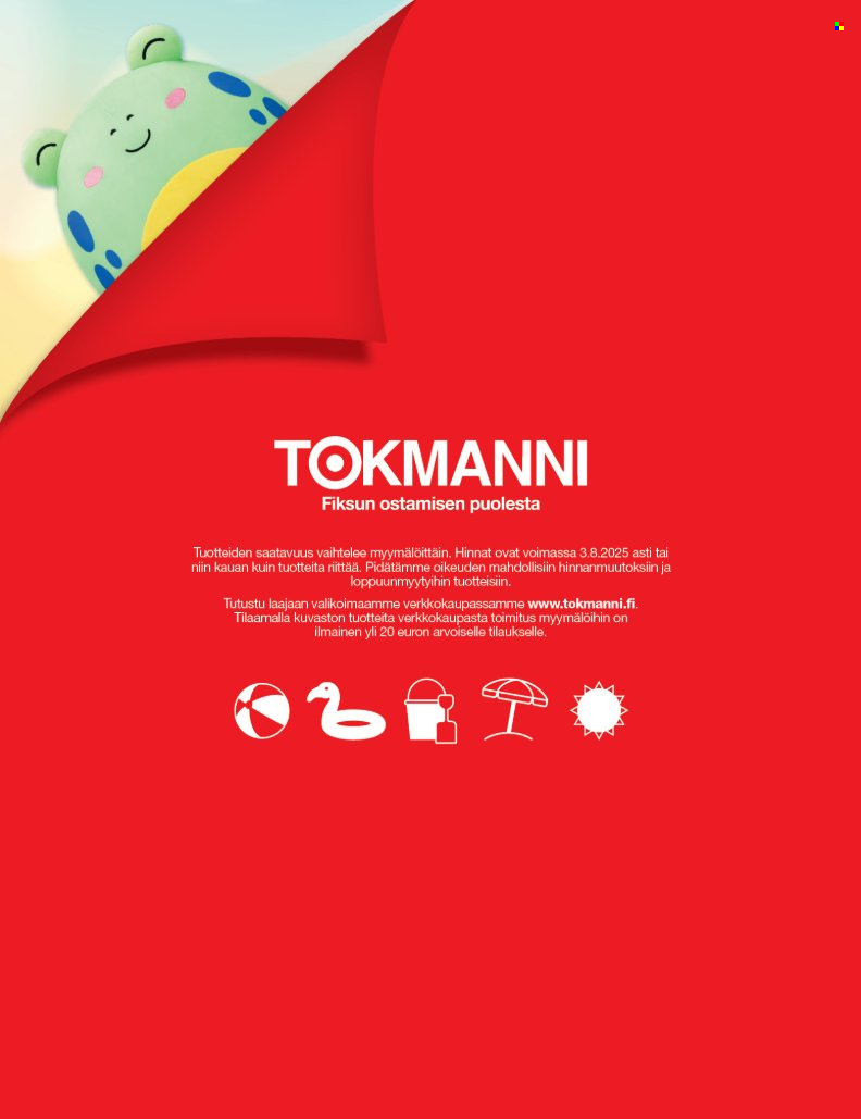 Tokmanni tarjoukset - 28.04.2025 - 03.08.2025. Sivu 1