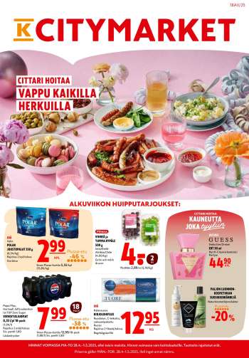 K-citymarket tarjoukset  - 28.04.2025 - 11.05.2025.