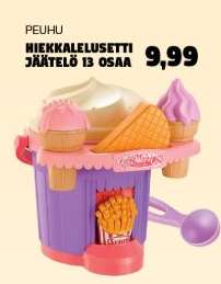 PEUHU Hiekkalelusetti Jäätelö 13 osaa