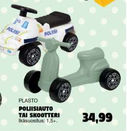 PLASTO POLIISIAUTO TAI SKOOTTERI