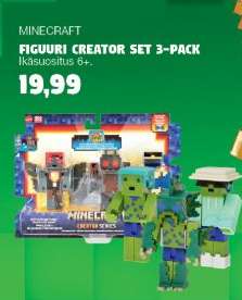MINECRAFT FIGUURI CREATOR SET 3-PACK