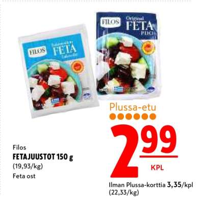 Filos FETAJUUSTOT 150 g