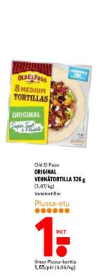Old El Paso ORIGINAL VEHNÄTORTILLA 326 g