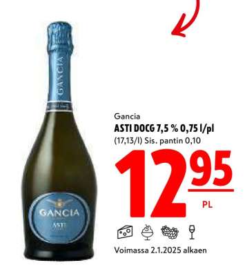 ASTI DOCG 7,5 % 0,75 l/pl