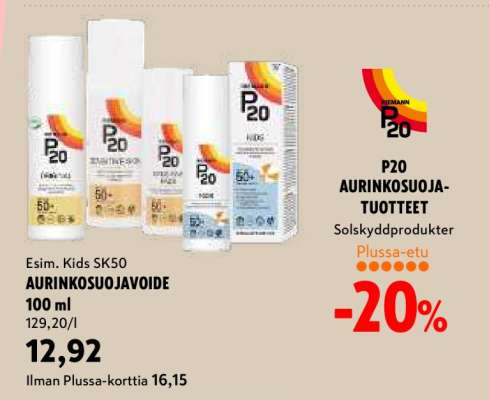 AURINKOSUOJAVOIDE 100 ml