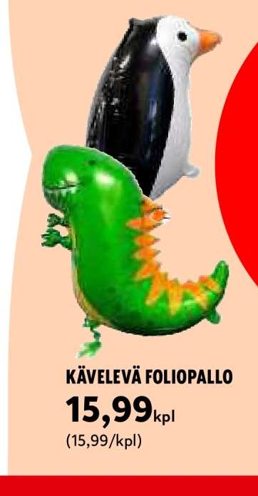 KÄVELEVÄ FOLIOPALLO