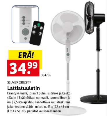 SILVERCREST® Lattiatuuletin