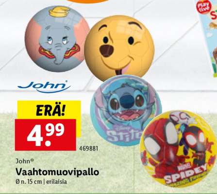John® Vahtomuovipallo