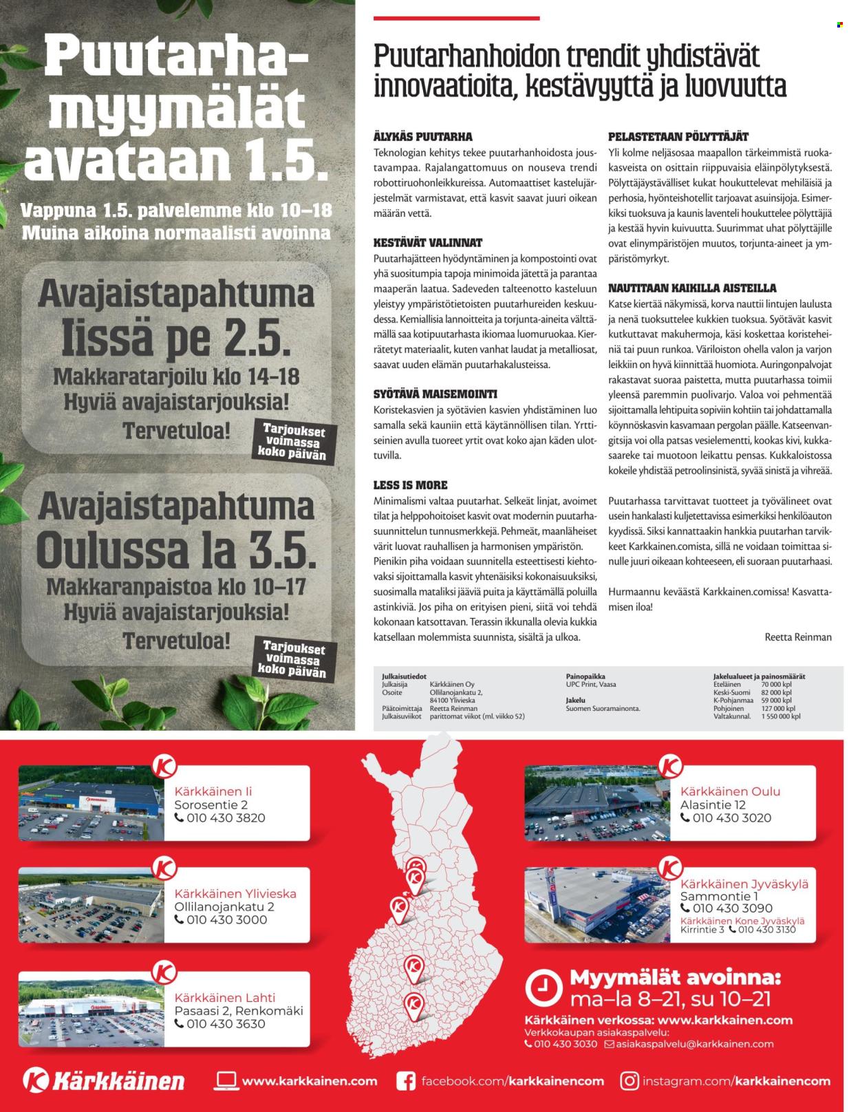 Kärkkäinen tarjoukset - 30.04.2025 - 13.05.2025. Sivu 1