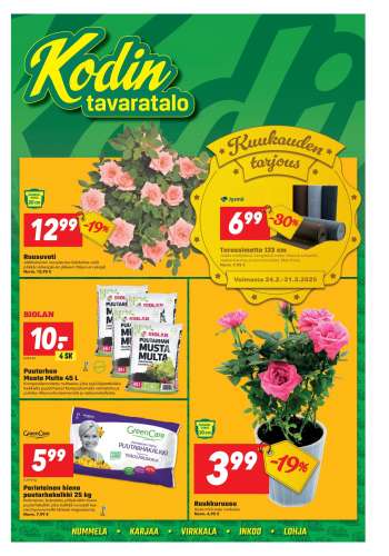 Kodintavaratalo tarjoukset  - 05.05.2025 - 14.05.2025.