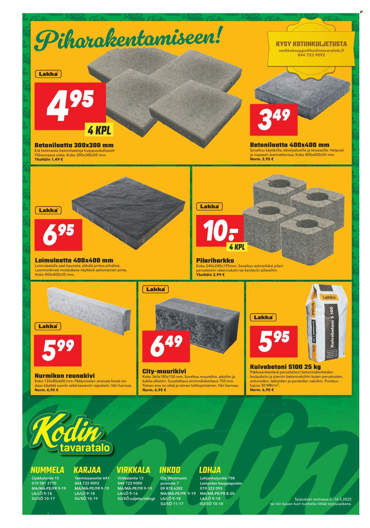 Kodintavaratalo tarjoukset - 05.05.2025 - 14.05.2025. Sivu 1