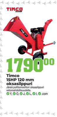 Timco 15HP 120 mm oksasilppuri